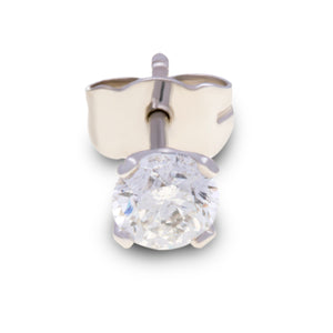18ct White Gold Round Diamond Studs G777336