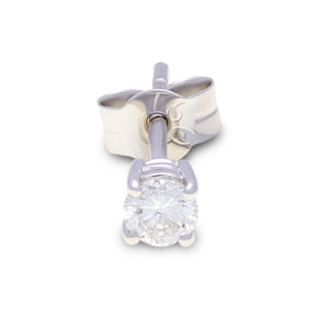 18ct White Gold Round Diamond Studs G777339