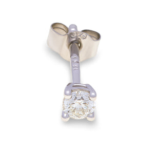 18ct White Gold Round Diamond Studs G777342