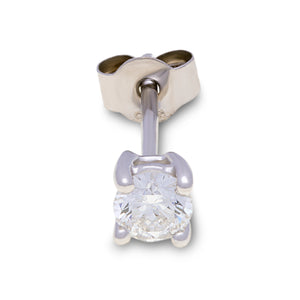 18ct White Gold Round Diamond Studs G777345