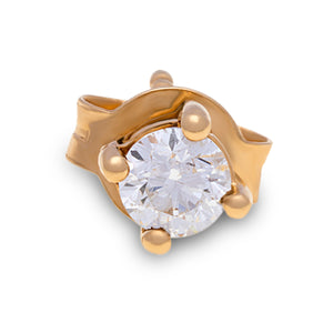 18ct Yellow Gold Round Diamond Studs G777349