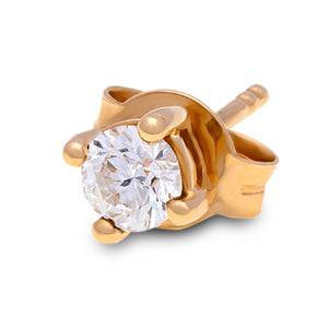 18ct Yellow Gold Round Diamond Studs G777349