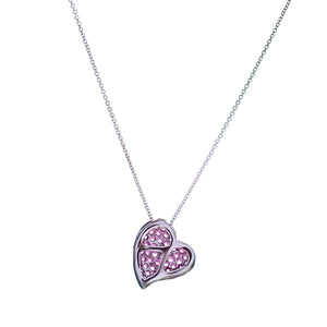 18ct White Gold Ruby Pendant