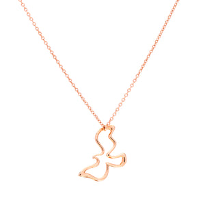 18ct Rose gold Tiffany & Co Palamo Picasso Dove necklace