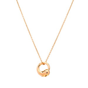 18ct Yellow gold Tiffany & Co Elsa Peretti Eternal circle necklace