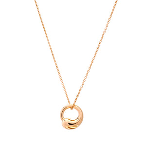 18ct Yellow gold Tiffany & Co Elsa Peretti Eternal circle necklace