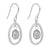 Floating Freshwater Pearl Drop Earrings with Pave CZ (E6227H)