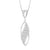 Navette Pendant with Pave CZ Wave (P5193C)