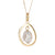 Floating Freshwater Pearl Pendant with Yellow Gold Plating (P5203W)