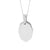 Elongated Octagon Tag Pendant with CZ Bale and Edge (P5259)