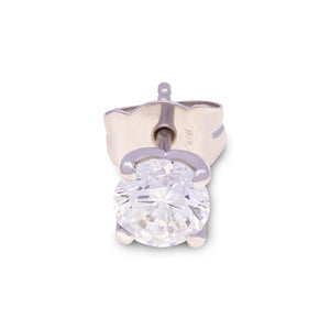 18ct White Gold Round Diamond Studs G777334