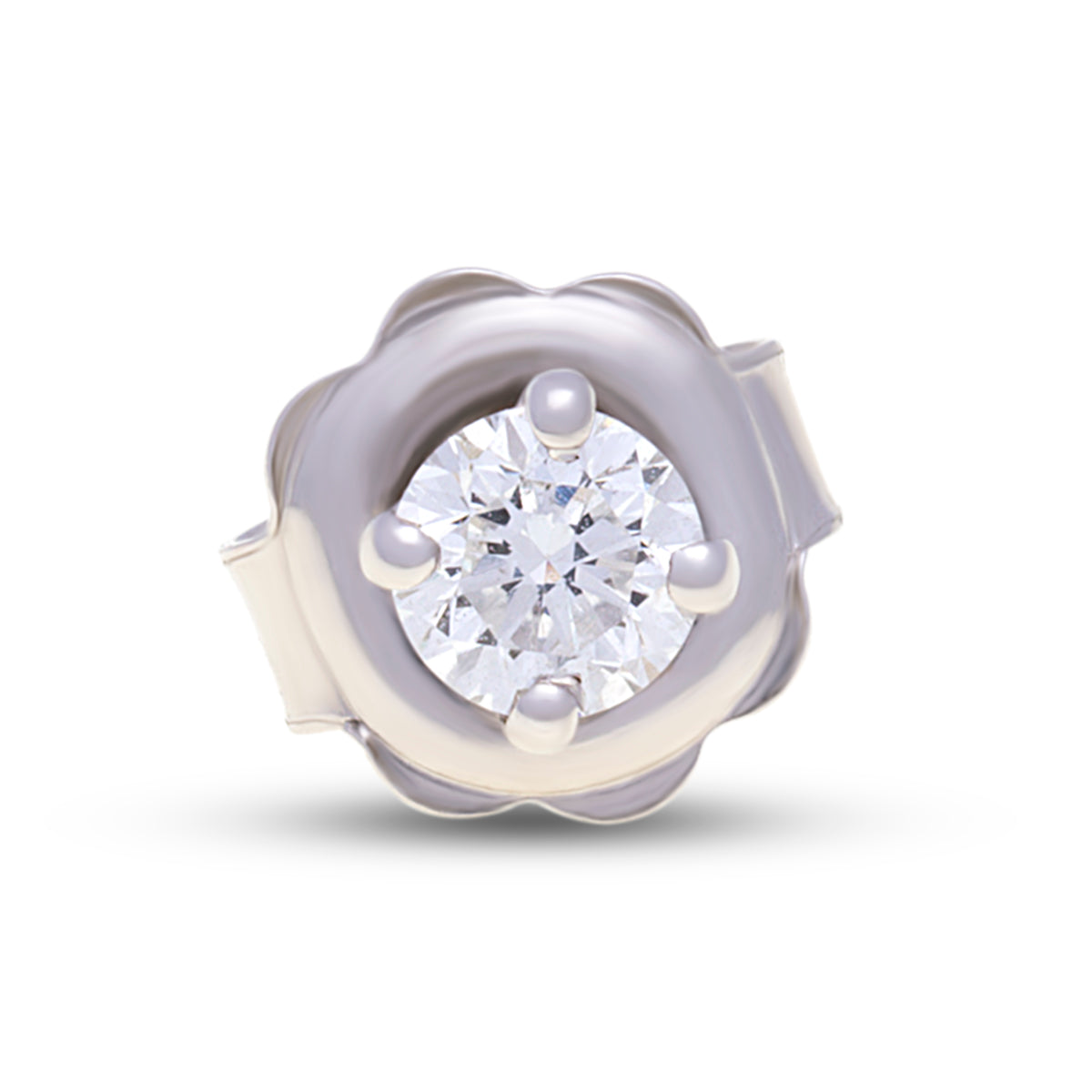 18ct White Gold Round Diamond Studs G777341