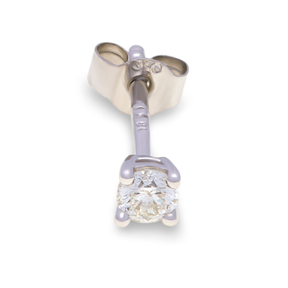 18ct White Gold Round Diamond Studs G777342