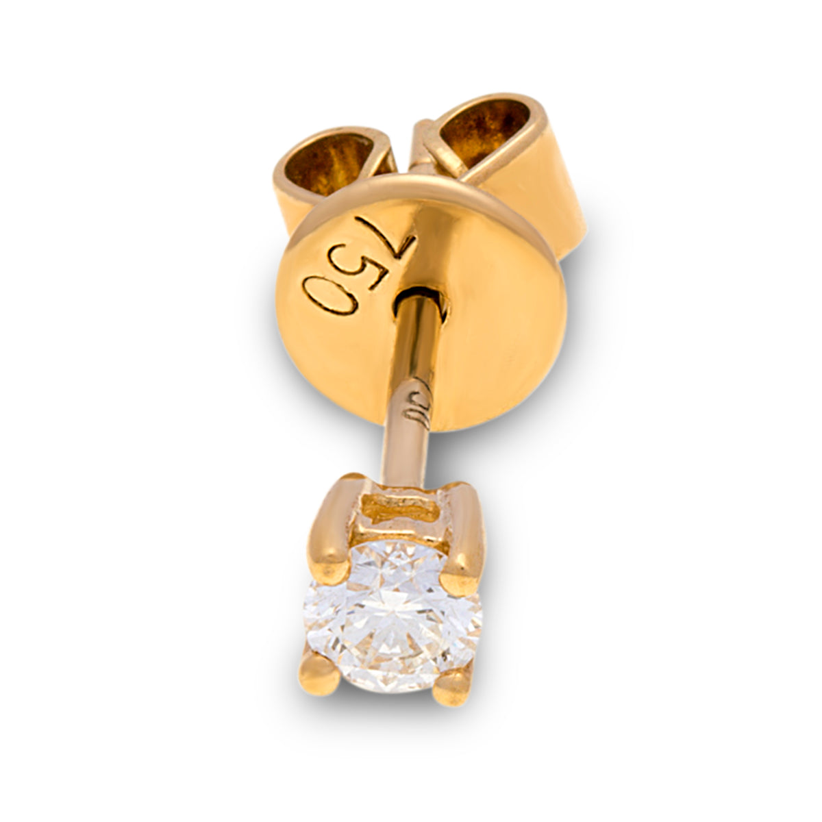 18ct Yellow Gold Round Diamond Studs G777346