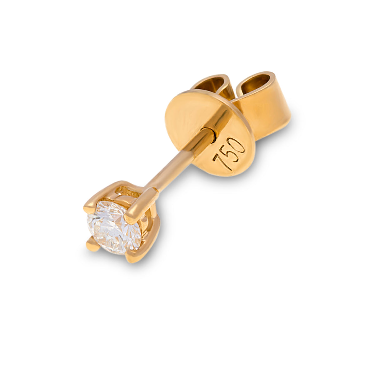 18ct Yellow Gold Round Diamond Studs G777346