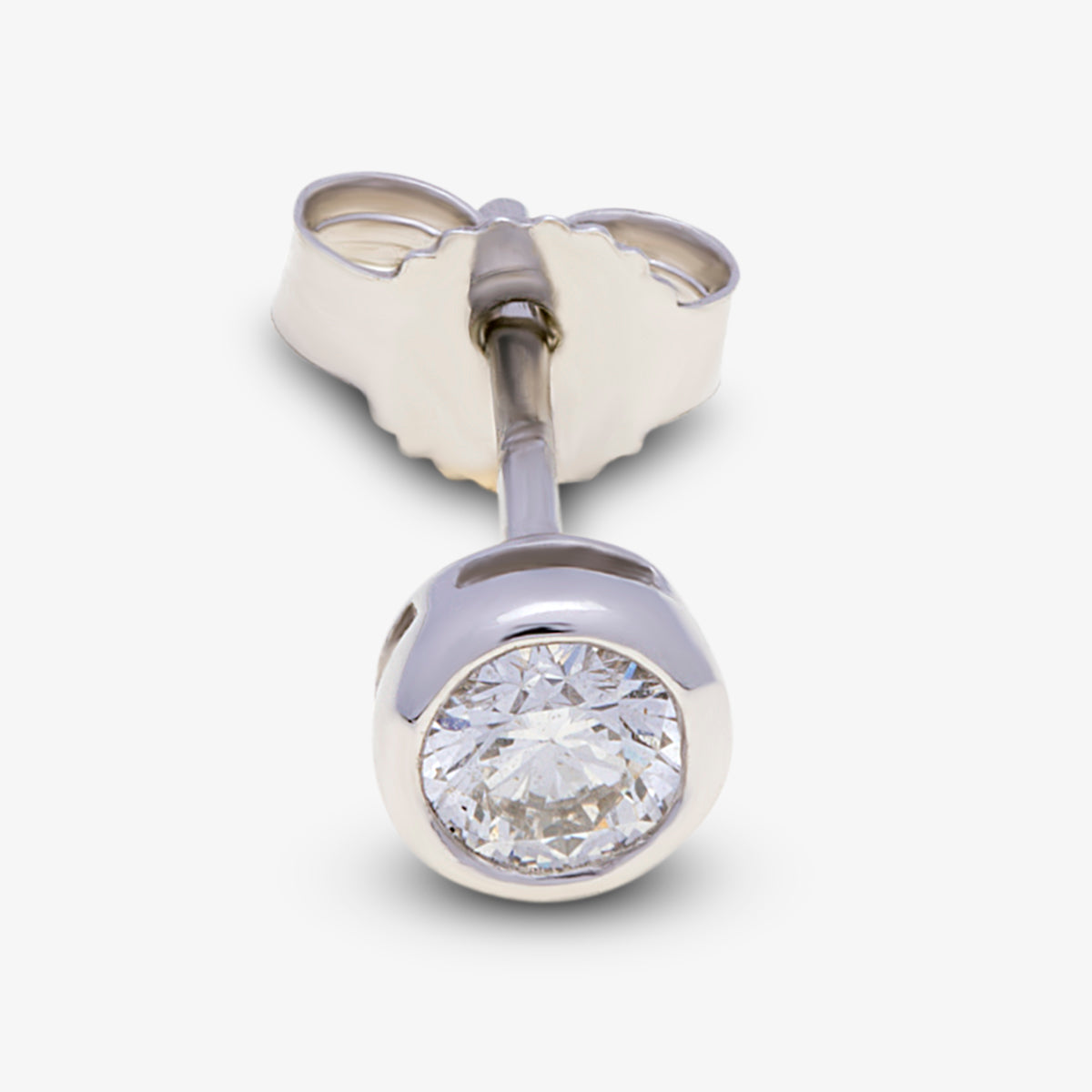 18ct White Gold Round Diamond Studs G777353