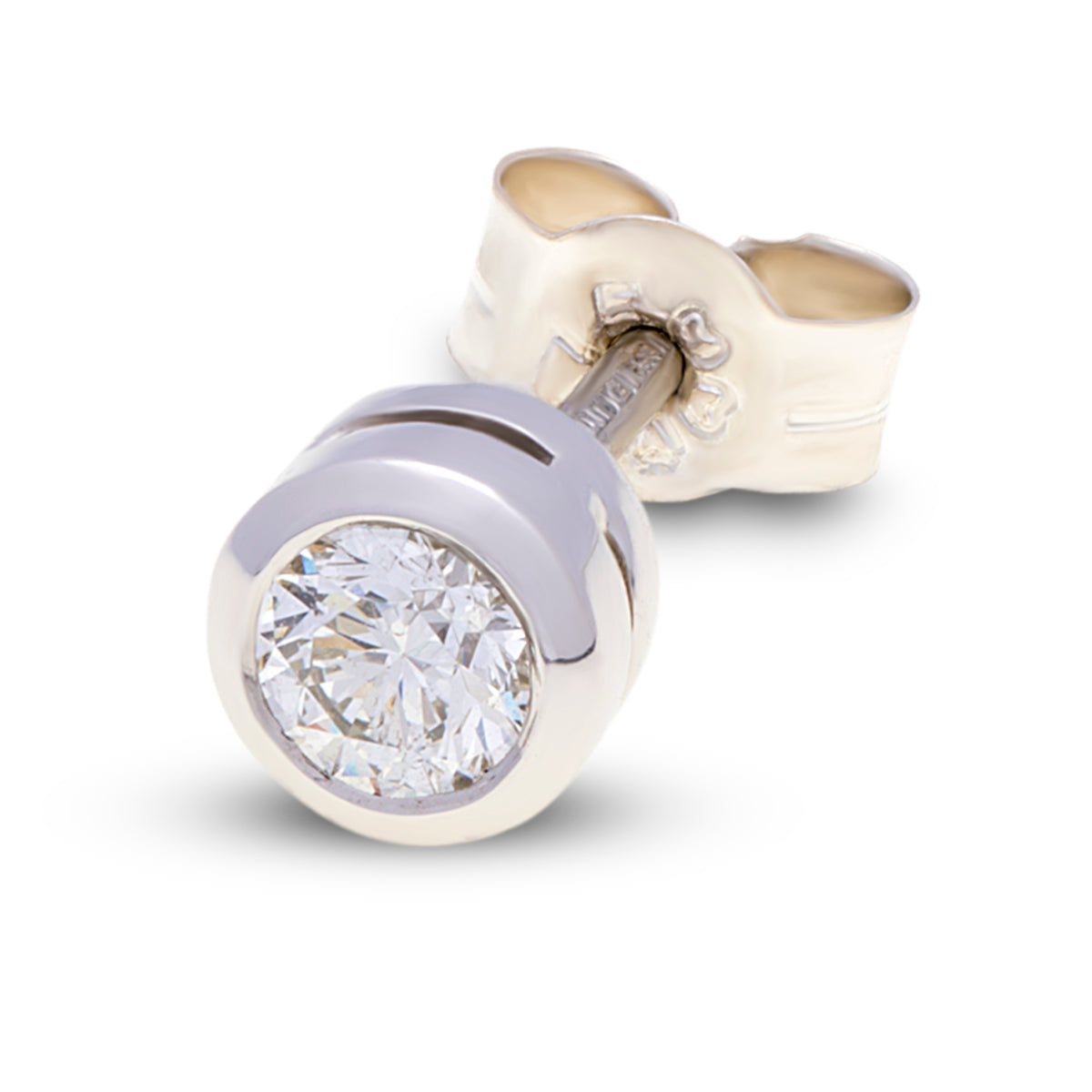 18ct White Gold Round Diamond Studs G777354