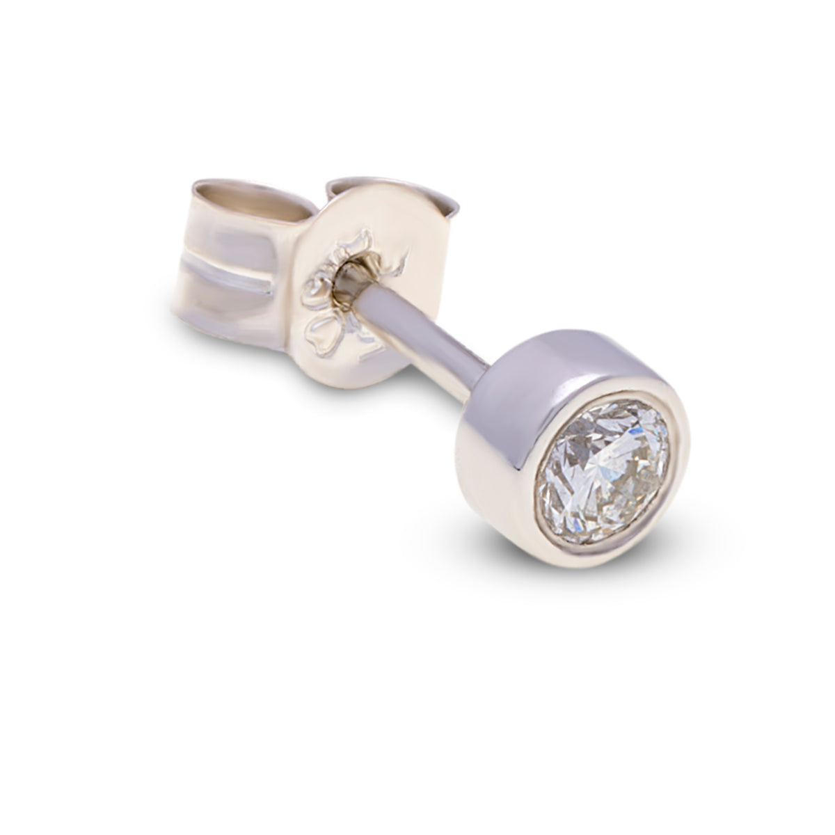 18ct White Gold Round Diamond Studs G777355