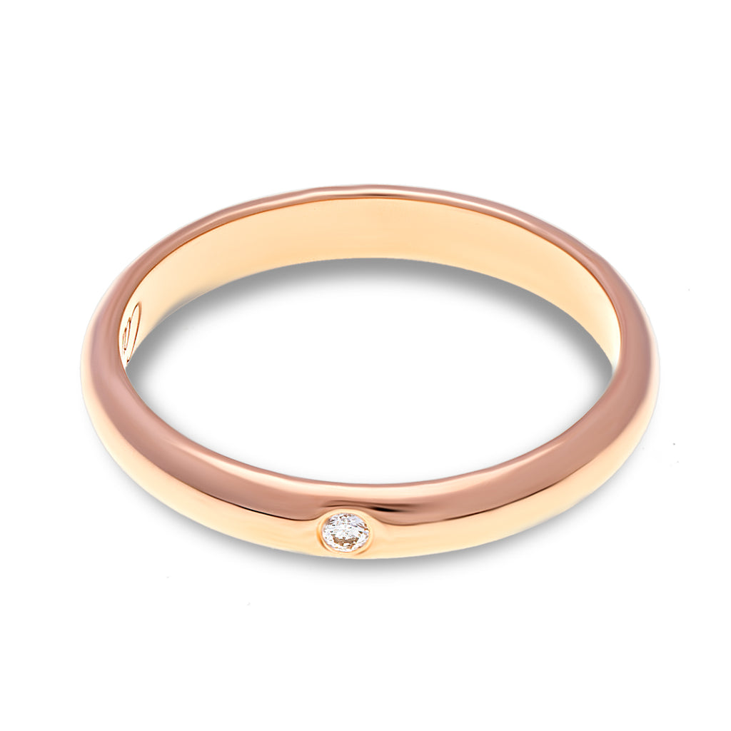 18ct Rose gold Cartier 1895 wedding ring Jewellery Finder Co Ltd