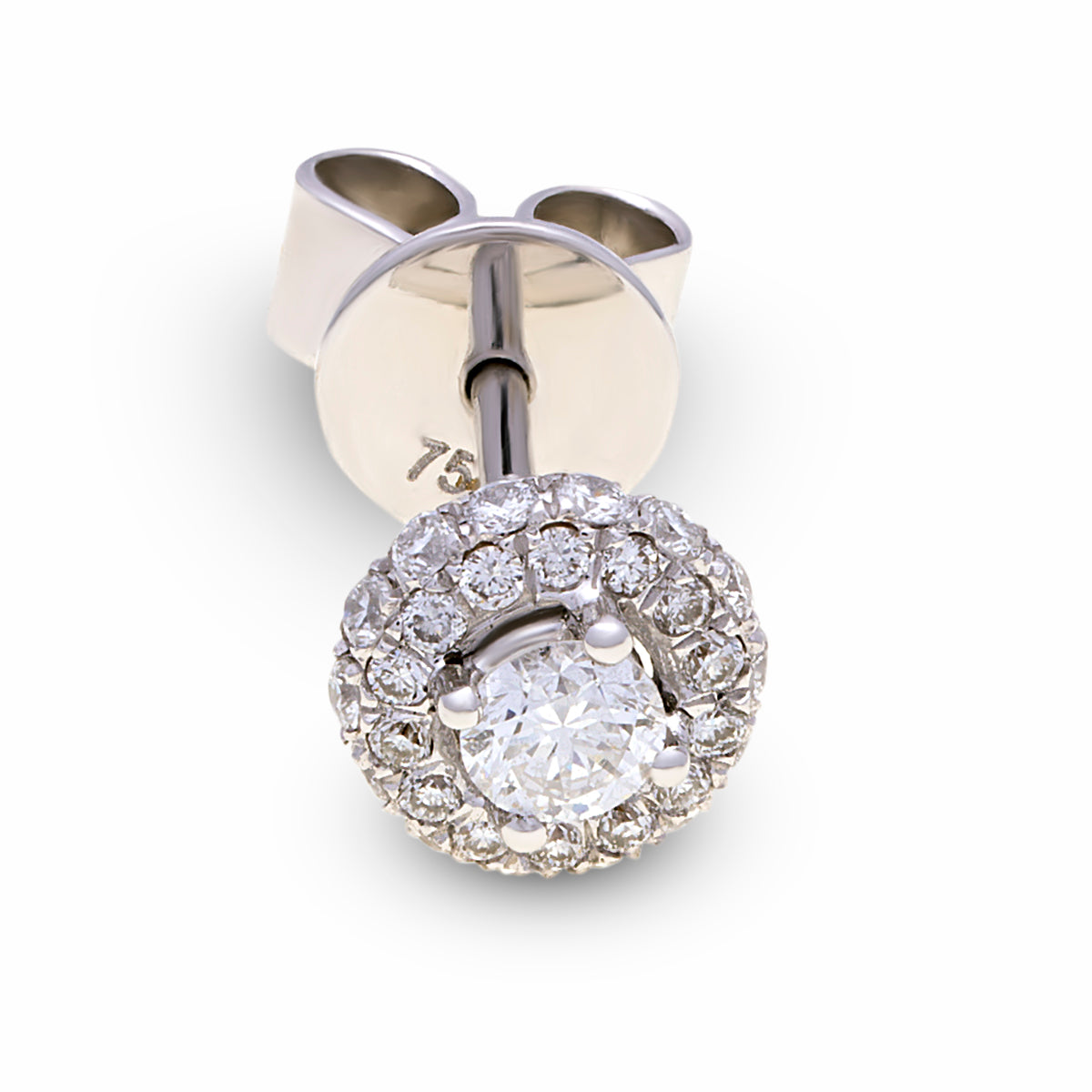 18ct White Gold Round Diamond Studs G777369