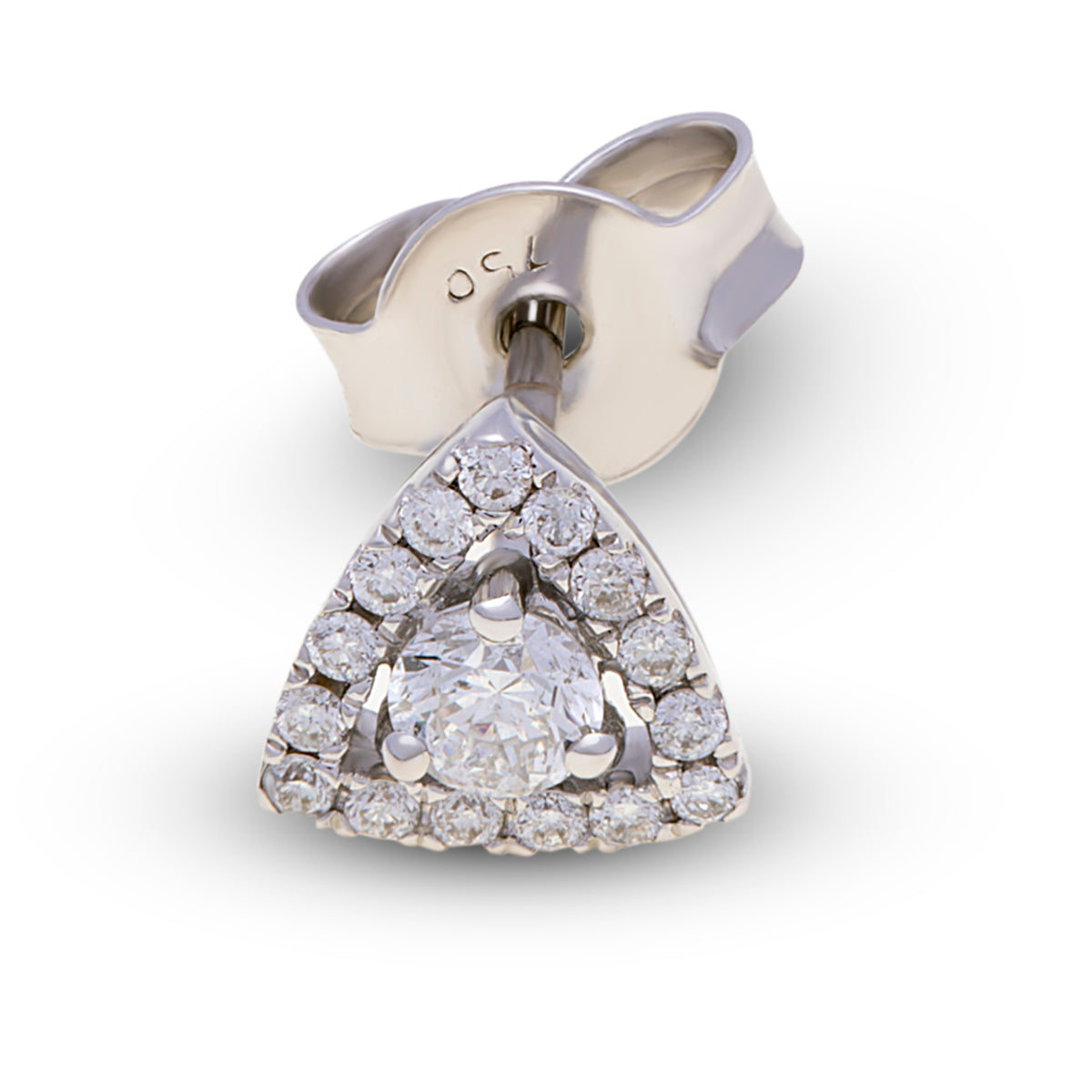 18ct White Gold Round Diamond Studs G777375