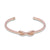 18ct Rose gold Tiffany diamond Infinity cuff bangle