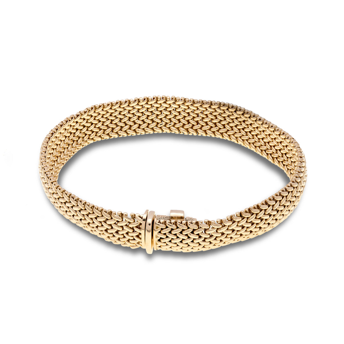 18ct Yellow gold Tiffany & Co Somerset Yellow Gold 10mm Wide Bracelet