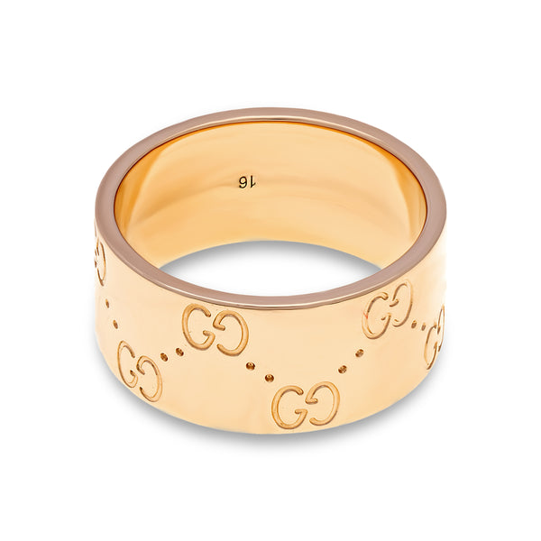 Gold gucci icon ring Clearance