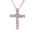 18ct Yellow and White Gold Diamond Cross pendant