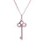 18ct White Gold Diamond Key Pendant