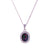 18ct White Gold Black Opal Diamond Pendant