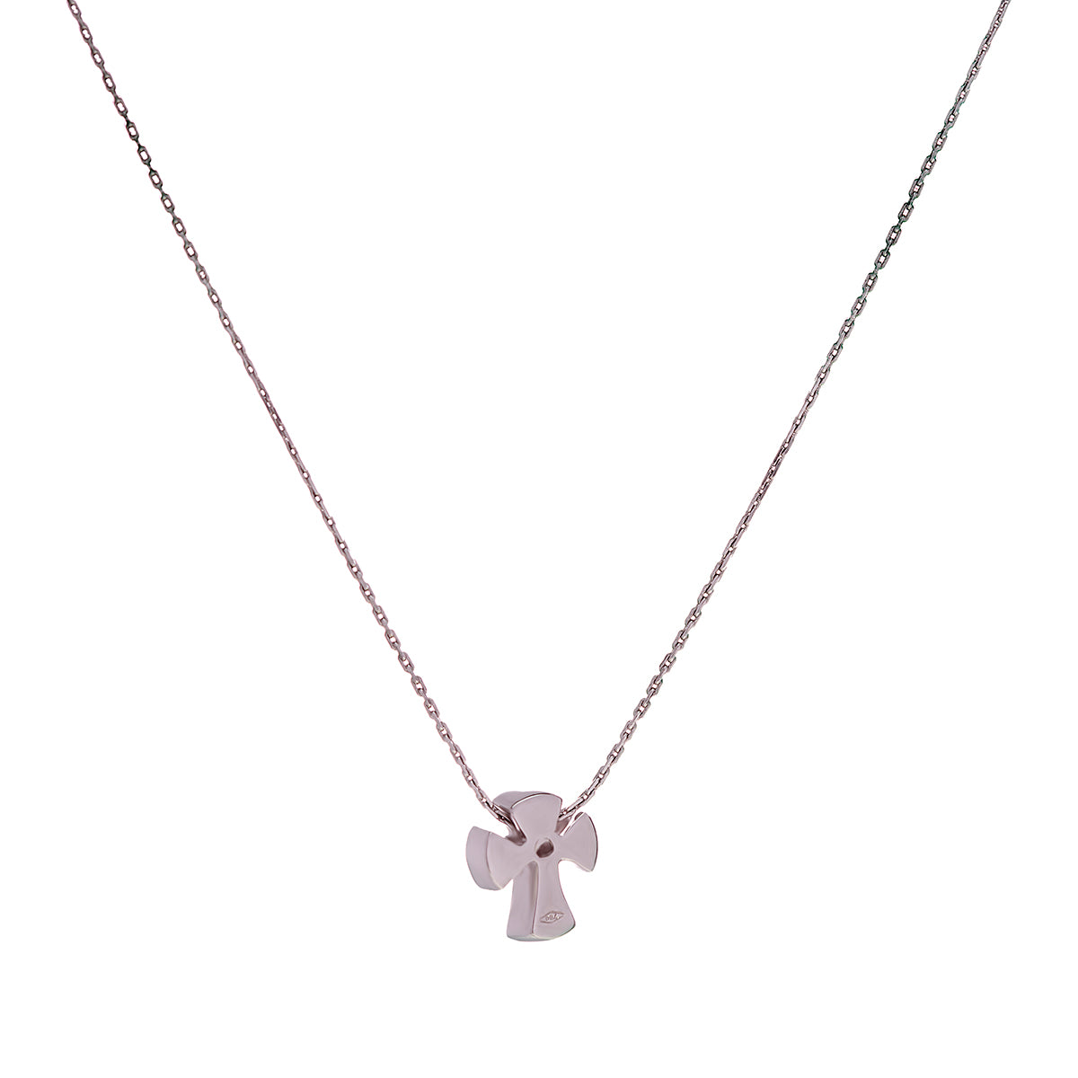 18ct White Gold Diamond Cross Necklace