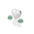 March - Sterling Silver Heart with Green Aventurine Cabochons