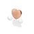 June - Rose Gold Plated Sterling Silver Herat with Moonstone Cabochons