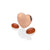 July - Rose Gold Plated Sterling Silver Heart with Red Carnelian Cabochons