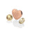November - Rose Gold Plated Sterling Silver Heart with Citrine Cabochons