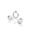 Sterling Silver Ring with White Topaz Cabochons
