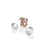 Rose Gold Plated Sterling Silver 18th Birthday with White Topaz Cabochons