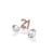 Rose Gold Plated Sterling Silver 21st Birthday with White Topaz Cabochons