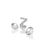 Sterling Silver Letter 'Z' with White Topaz Cabochons
