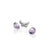 Sterling Silver Butterfly with Amethyst Cabochons