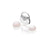 Sterling Silver Handbag Charm with Rose Quartz Cabochons