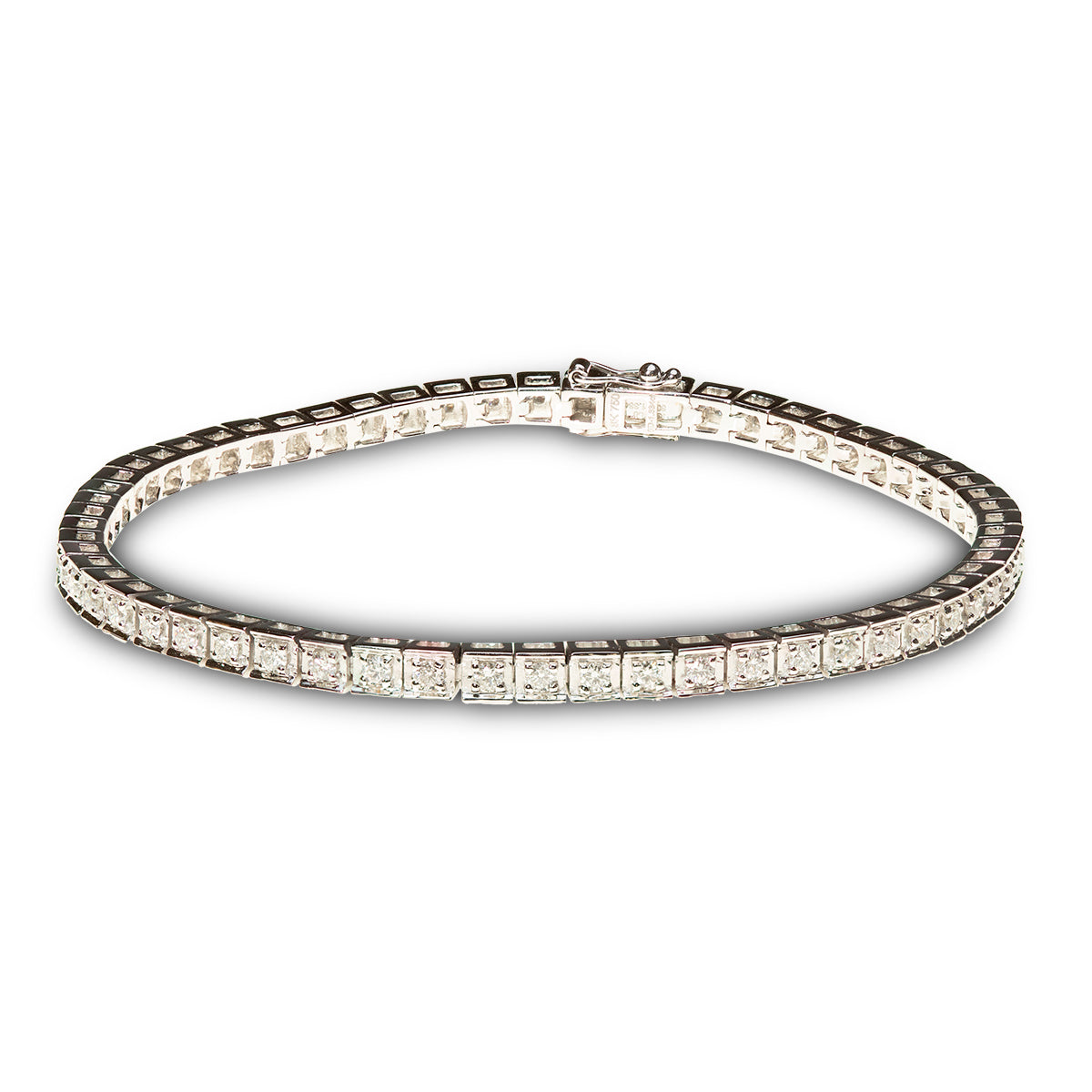 18ct White Gold Diamond Bracelet