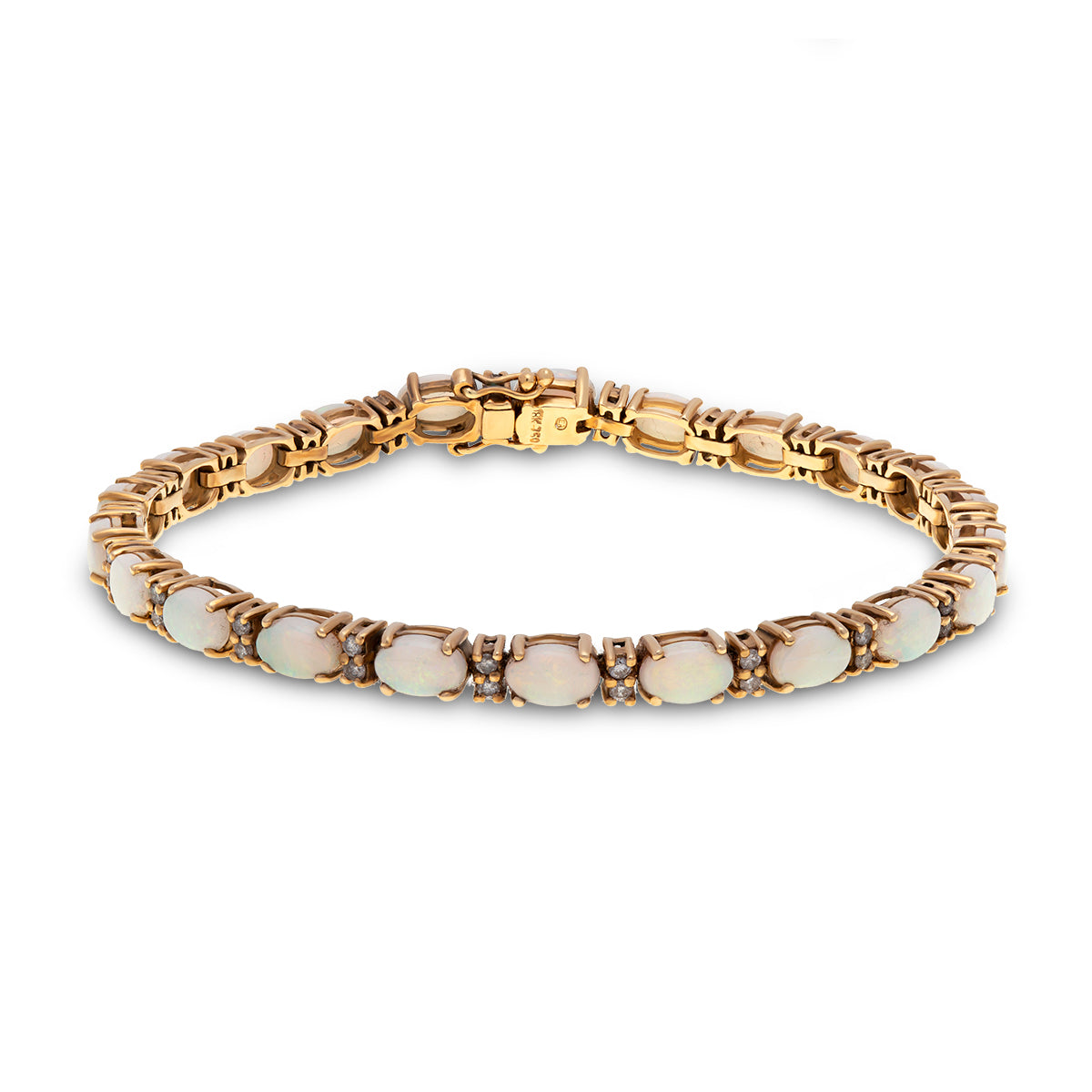 Gold opal hotsell tennis bracelet