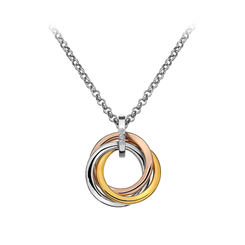 Calm Pendant - Rose and Yellow Gold Plated Accents