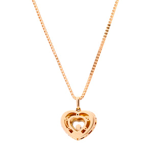 18ct Yellow gold Chopard Happy Diamond Necklace