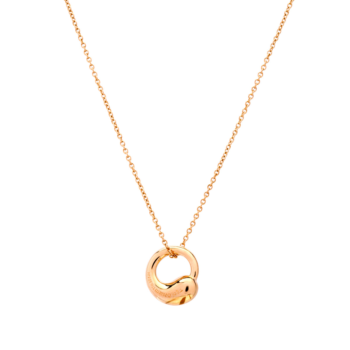 Engraved Family Circle Necklace for Mom in Rose Gold Plating - MYKA